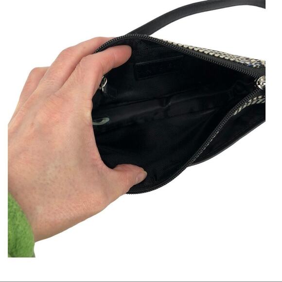 Ralph Lauren Monogram Houndstooth Canvas Mini Bag - Picture 12 of 16